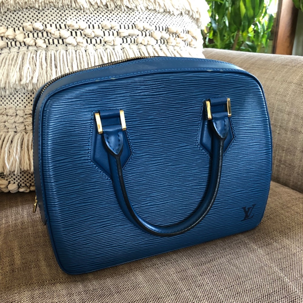 Louis Vuitton Blue Epi Sablons bag